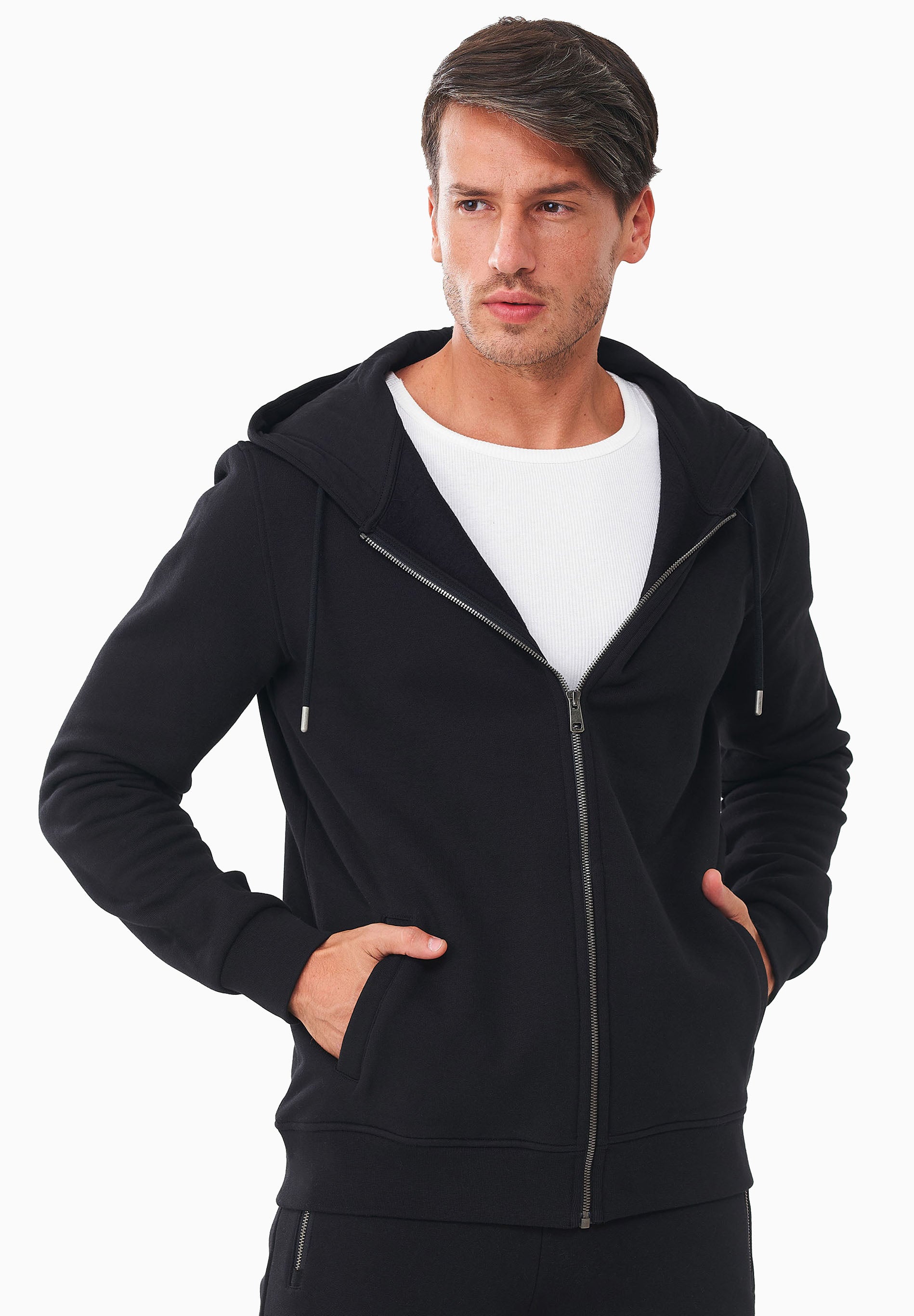 Sweatjacke aus Bio-Baumwolle