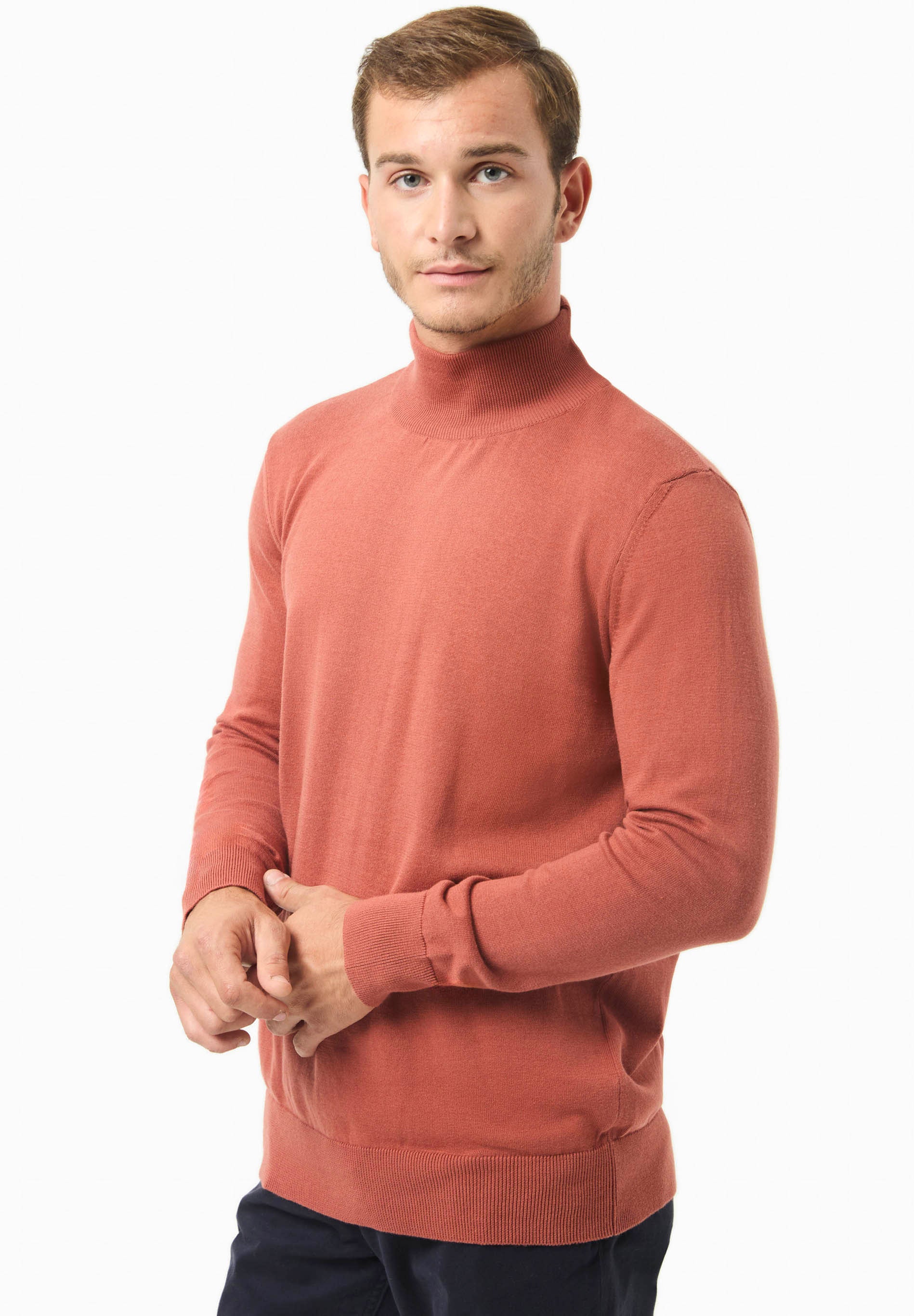 Rollkragenpullover aus Bio-Baumwolle