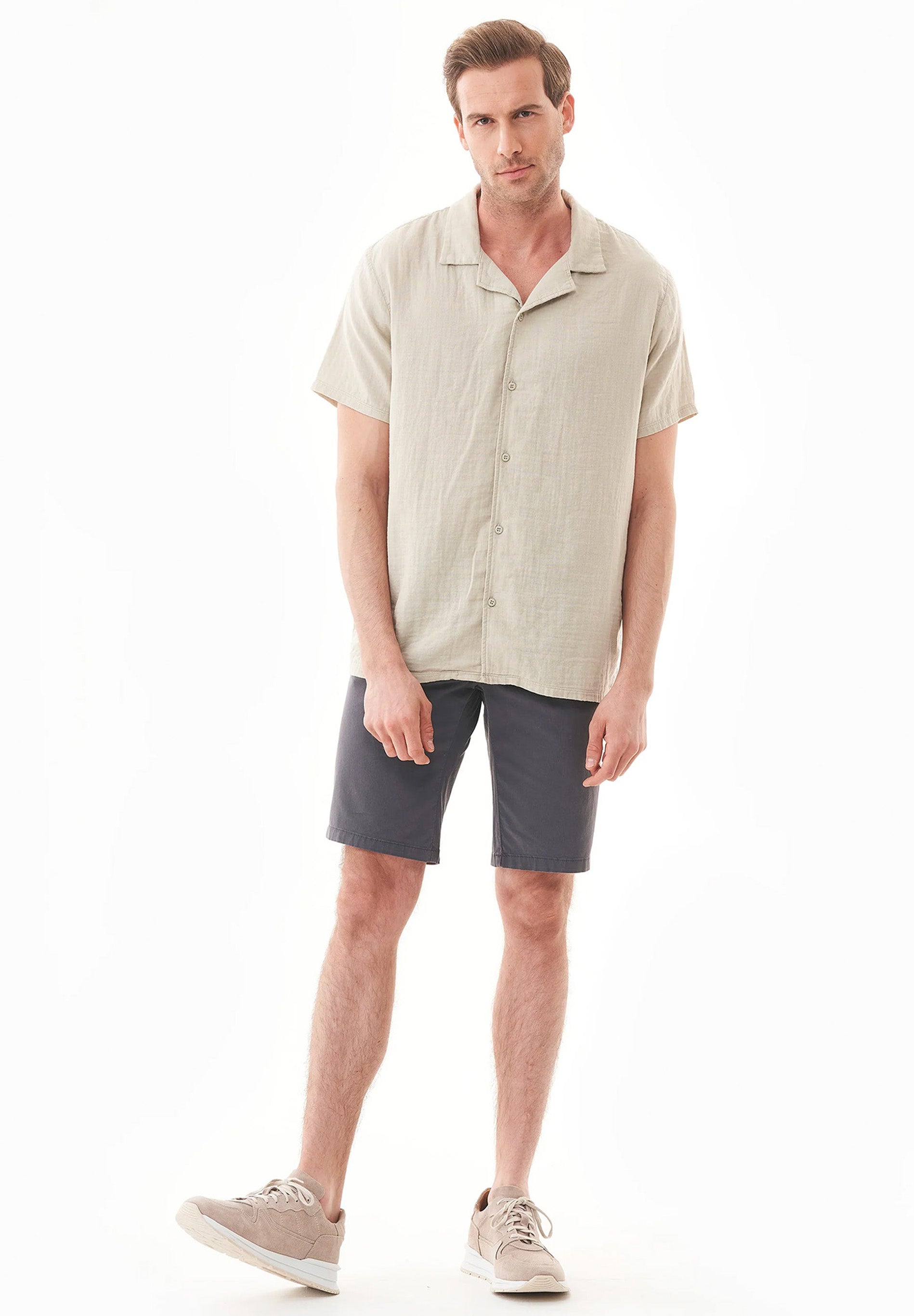 Regular-Fit Shorts aus Bio-Baumwolle