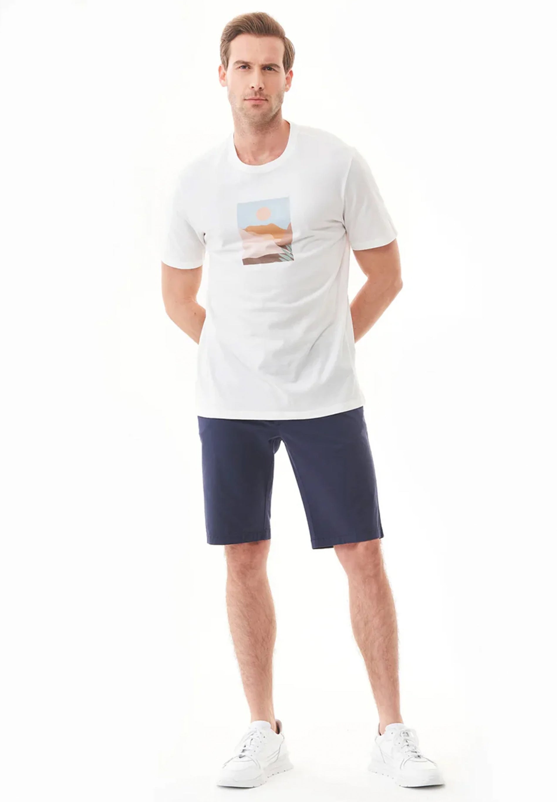 Regular-Fit Shorts aus Bio-Baumwolle