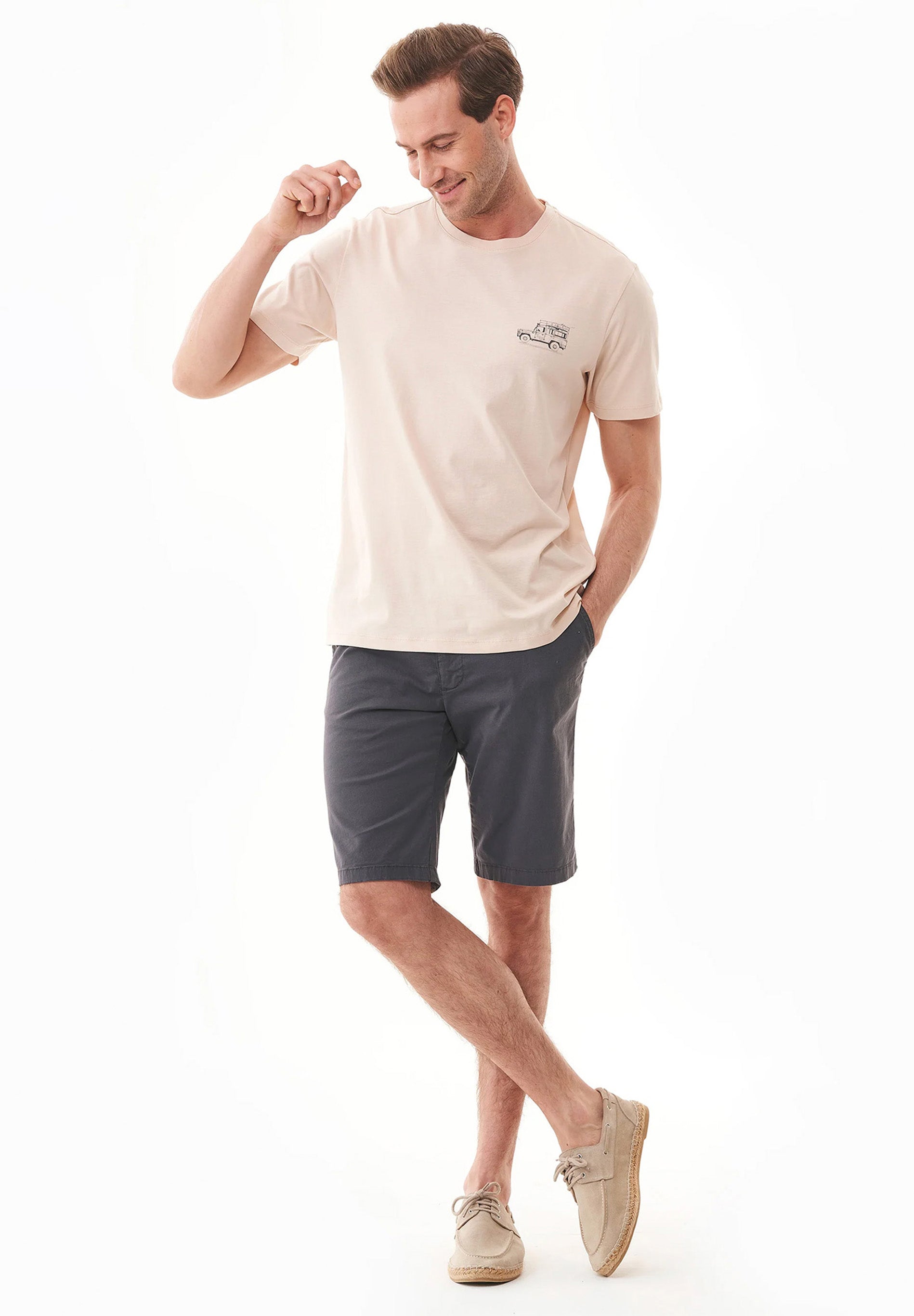 Slim-Fit Chino-Shorts aus Bio-Baumwolle