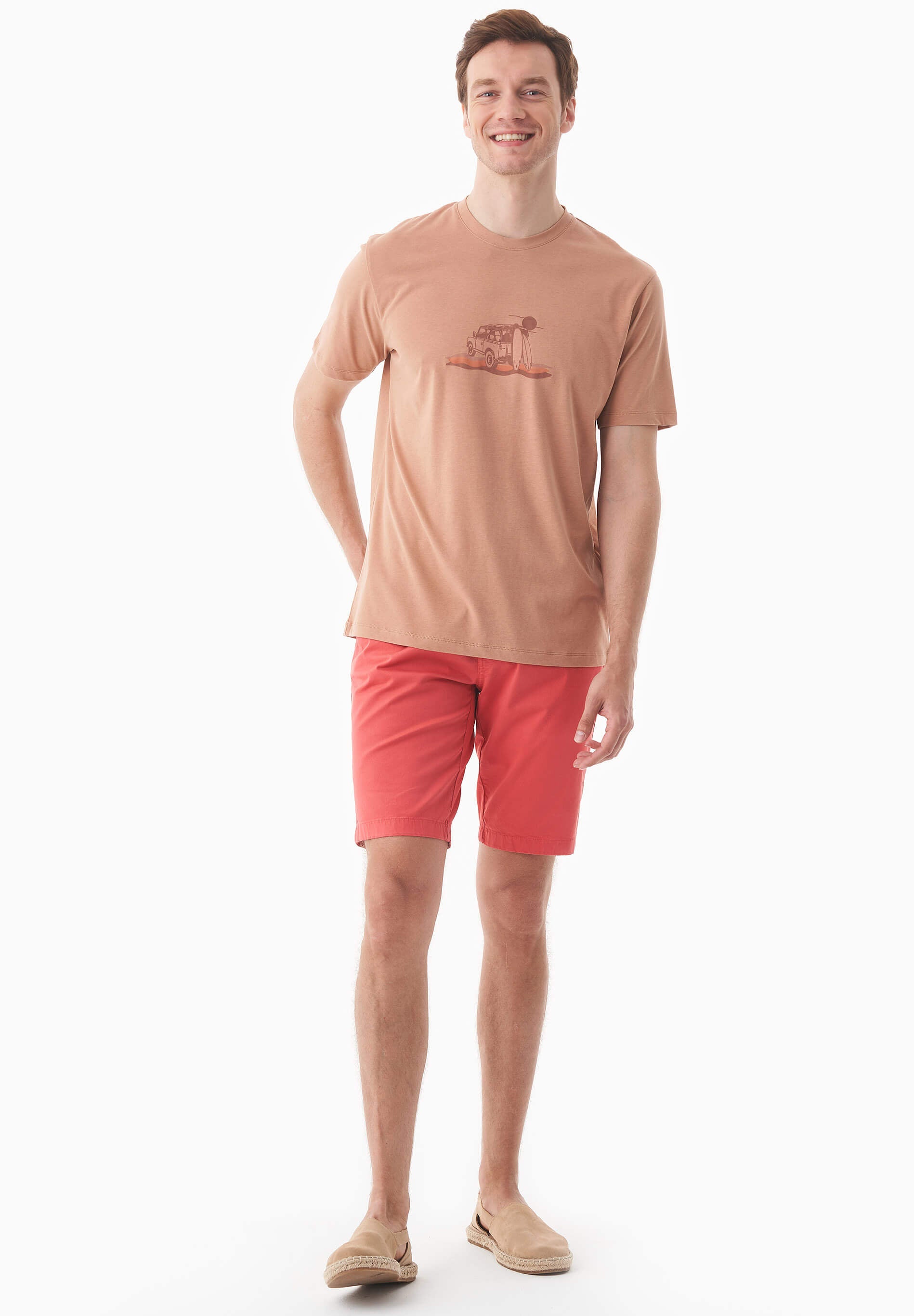 Slim-Fit Shorts aus Bio-Baumwolle