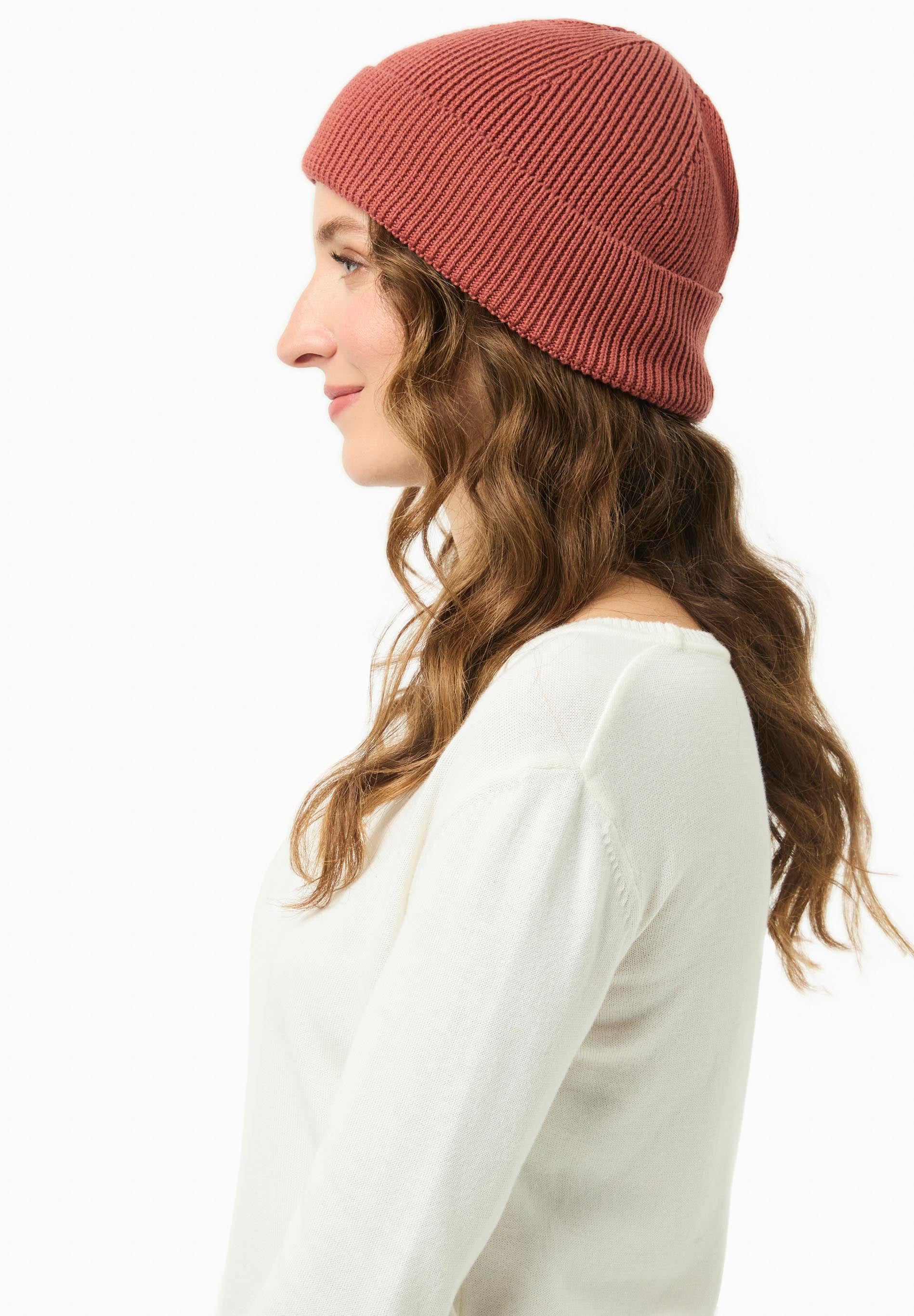 Unisex Strick-Beanie aus Bio-Baumwolle