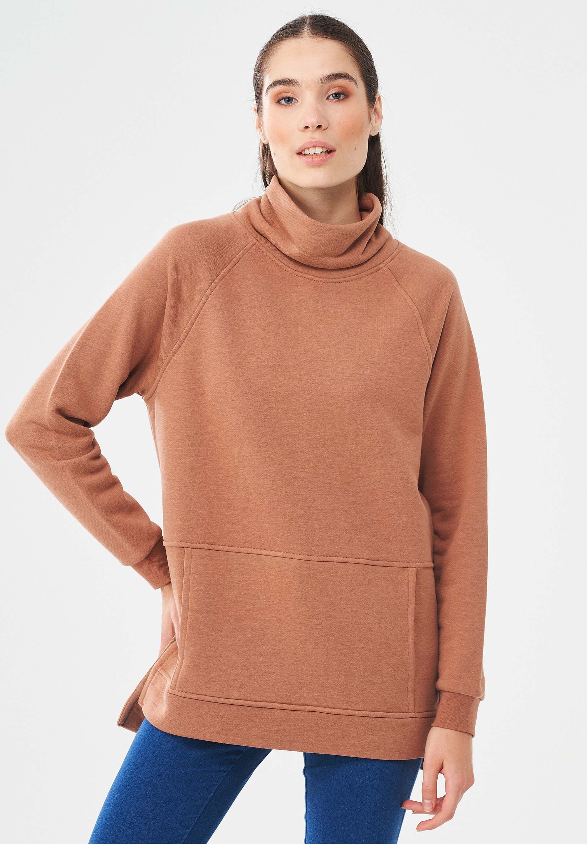 Sweatshirt aus Bio-Baumwolle & Modal mit recyceltem Polyester