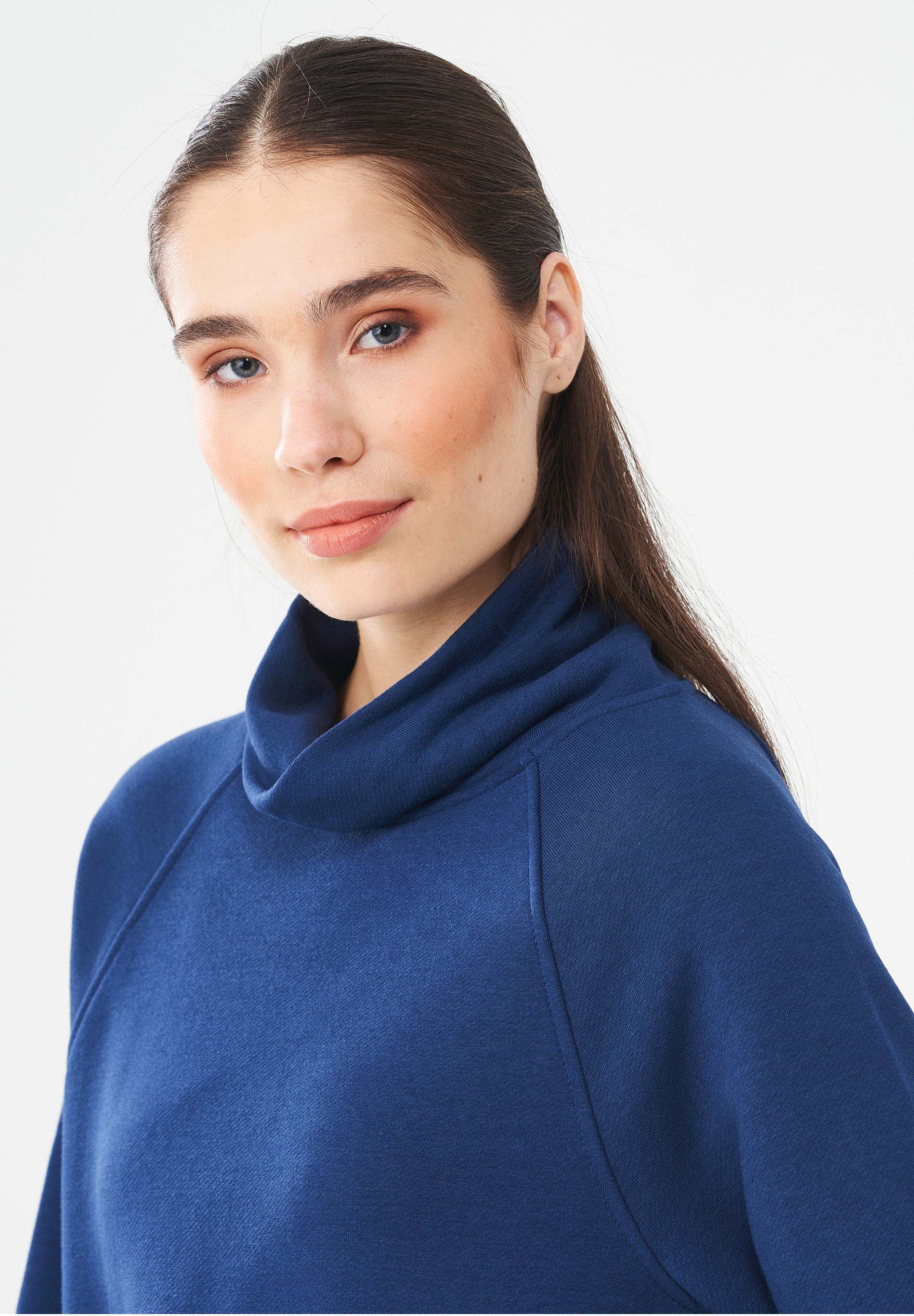 Sweatshirt aus Bio-Baumwolle & Modal mit recyceltem Polyester