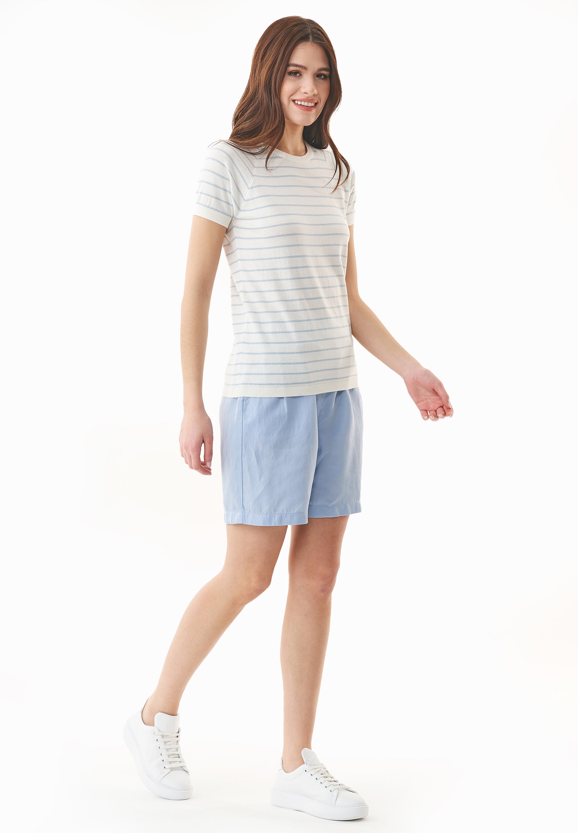 Shorts aus TENCEL™ Lyocell und Leinen