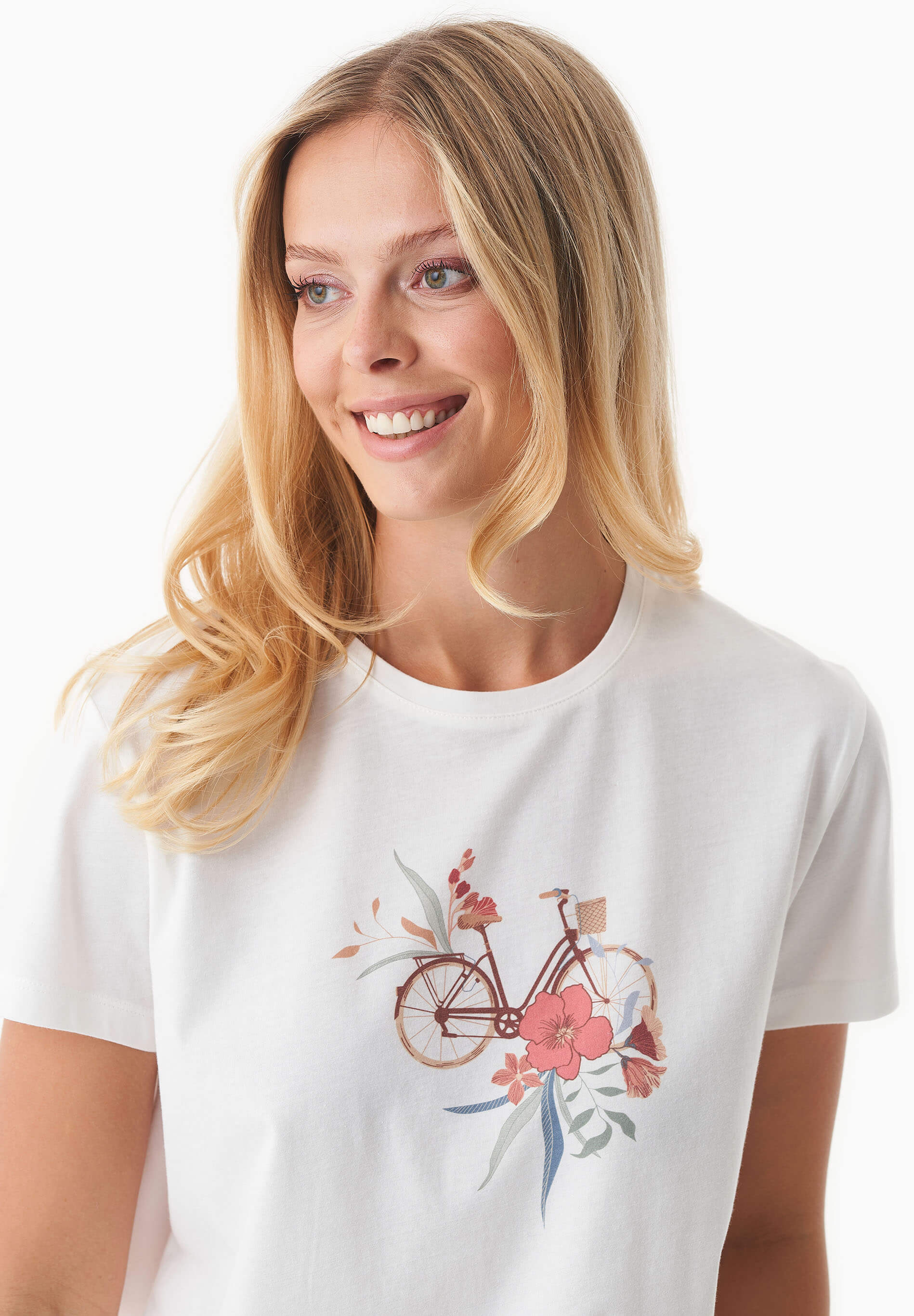 T-Shirt aus Bio-Baumwolle mit Print