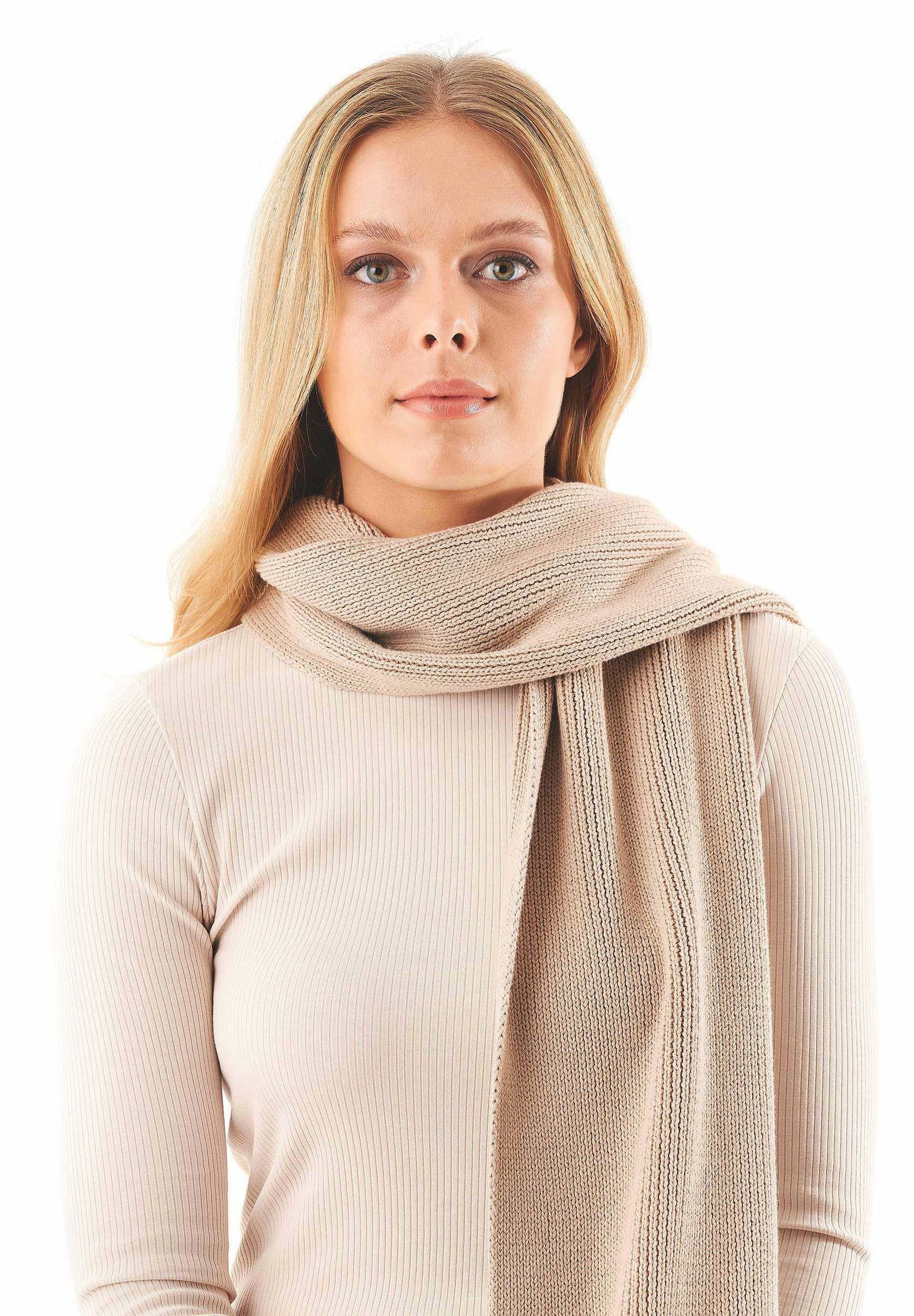 Nachhaltige Online aus Unisex Strickschal Bio-Baumwolle Mode |