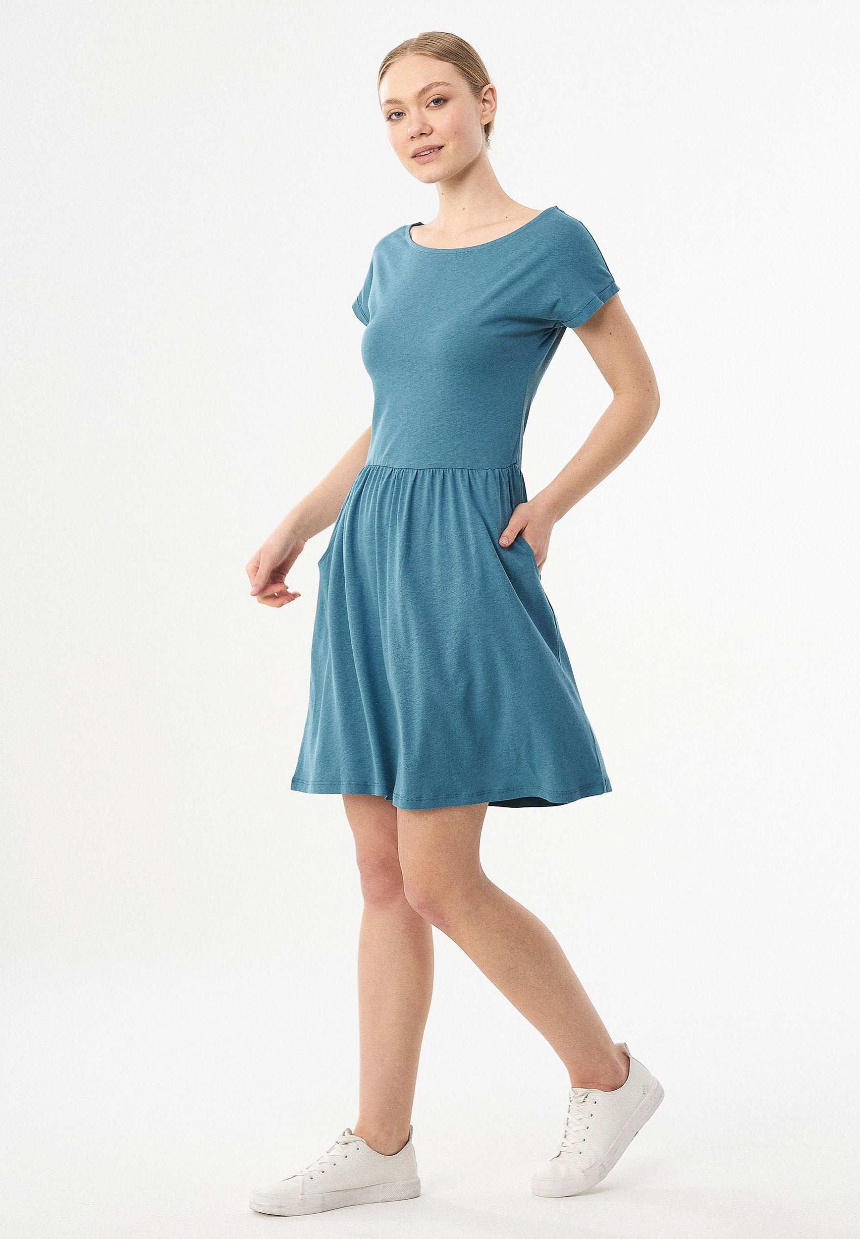 Jerseykleid aus TENCEL™ Lyocell und Bio-Baumwolle